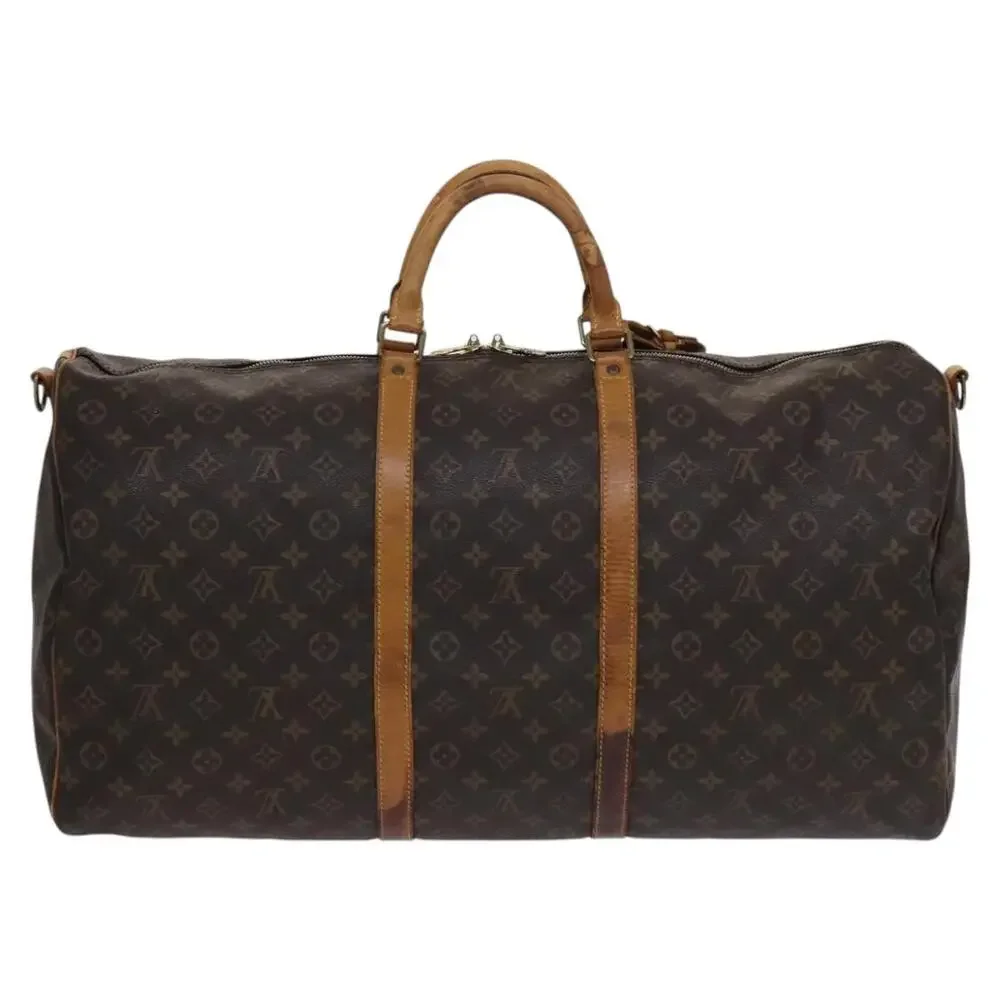 LOUIS VUITTON Monogram Keepall Bandouliere 60 Boston Bag M41412
